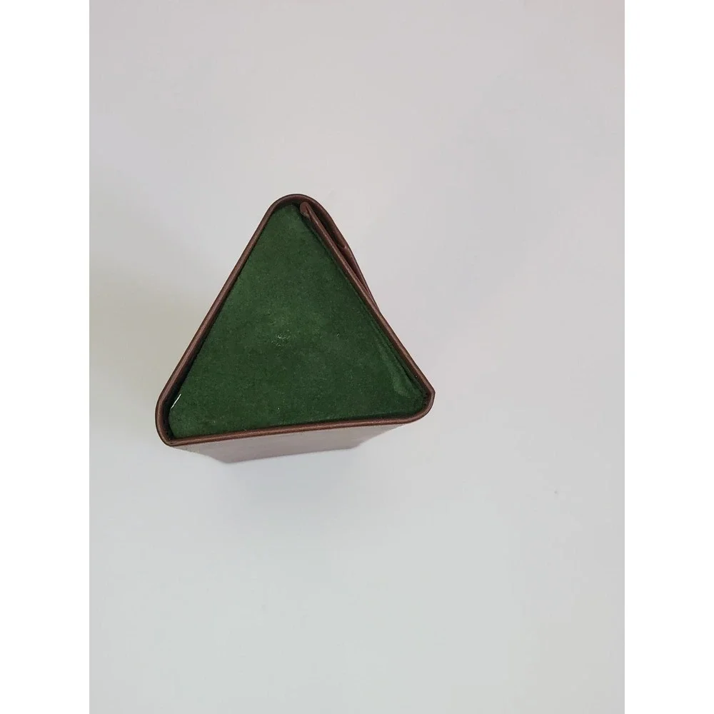 Glasses Case (only)-Ducks Unlimited-triangle,brown And‎ Green magnetic closure